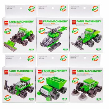 BRICKS OYUN BLOKLARI - TARIM ARA&Ccedil;LARI (12 Adet)