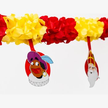 SARKITLI SINTERKLAAS VE PIET FLAMA &Ccedil;ELENK - 4 M (6 ADET)