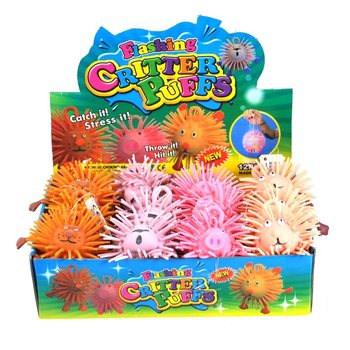 Critter Puffer Topları 8 cm. IŞIK ARIZASI NEDENİYLE İNDİRİMLİ (12 adet)