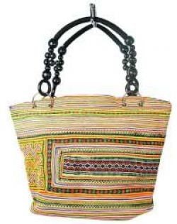 Art.nr: 97737 - B-FAIR Boncuklu Çanta Siyah/Gökkuşağı (1 adet)