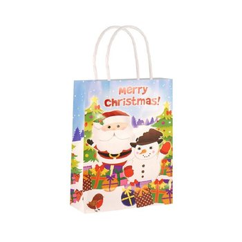 MERRY CHRISTMAS Hediye Çantası 14x21x7 cm (24 adet)
