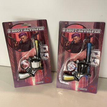 KART &Uuml;ZERİNDE 8 PATLAR MAYTAP TABANCASI (24 adet)