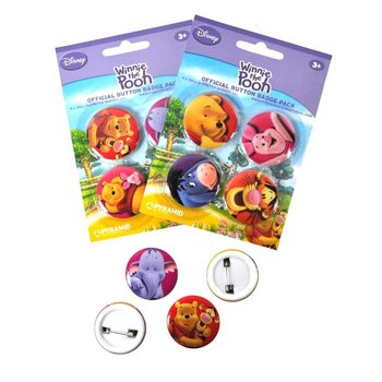 Disney Winnie the Pooh 4'l&uuml; Rozet Seti (24 Adet)
