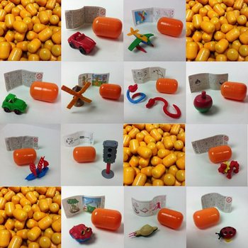 Oyuncaklı S&uuml;rpriz Yumurta Kaps&uuml;l Miksi (100 adet)