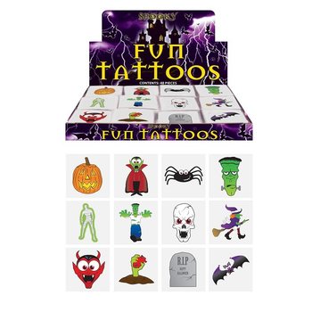 Eğlenceli Dövmeler – Halloween Modeli (48 paket x 12 adet)