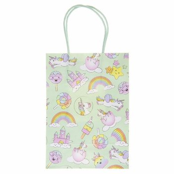 Unicorn Kağıt Hediye &Ccedil;antaları - 12 Adet (16x9x22 cm)