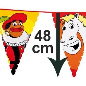 B&uuml;y&uuml;k Sinterklaas ve Piet Flama Bayrak Seti 6 Metre (13 Adet)