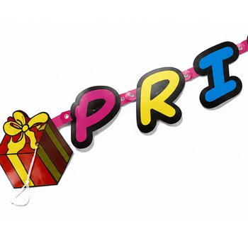 SURPRISE PARTY YAZILI BANNER S&Uuml;S - UZUNLUK: 180 CM (6 Adet)