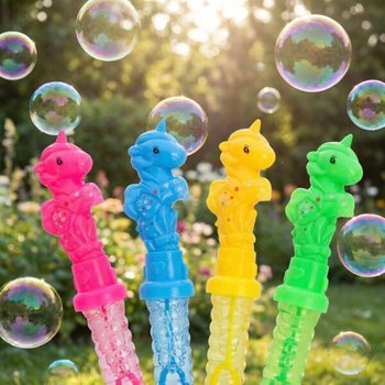 B&uuml;y&uuml;k Baloncuk &Ccedil;ubuğu 35 cm - Unicorn / Tekboynuz Standlı (24 Adet)