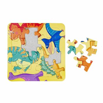 Karışık Dinozor Puzzle - 14x14 cm (50 adet)