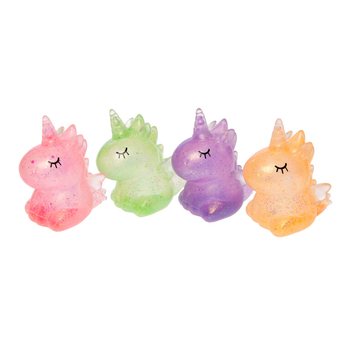 Unicorn / Tek boynuzlu At Sıkıştırılabilir Oyuncak - Standlı (12 Adet)