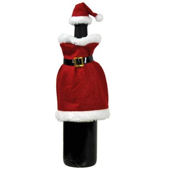 ŞARAP ŞİŞESİ NOEL ELBİSESİ (12 adet)