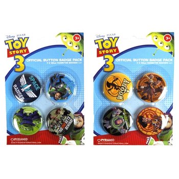 4 Paral	 Disney Toy Story Rozet Seti (24 adet)