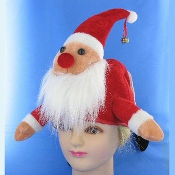 KAFADA NOEL BABA ŞAPKASI (3 adet)