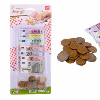 HOME SHOPPING - KART &Uuml;ZERİNDE EURO OYUNCAK PARA VE BANKNOTLAR (6 adet)