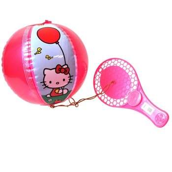 Hello Kitty Lastikli Raket ve Balon Seti (12 adet)
