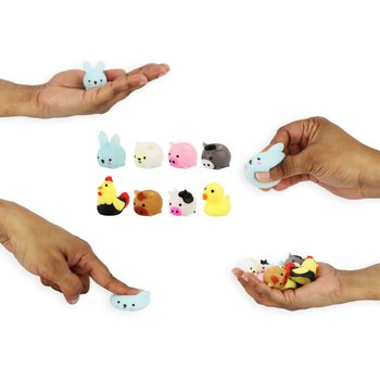 S&Uuml;RPRİZ KUTUSU SQUISHY - &Ccedil;İFTLİK HAYVANLARI - STANTLI (96 Adet)