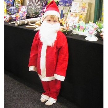 Çocuklar için Noel Baba Kostümü | 4'lü Set
