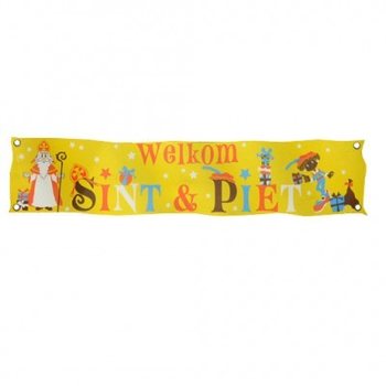 SINTERKLAAS & PIET KARŞILAMA PANKARTI XXL 300 X 60 CM (7 adet)