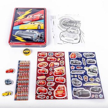 DISNEY CARS 3D Metal Kutulu Tasarım ve Boyama Seti (12 adet)