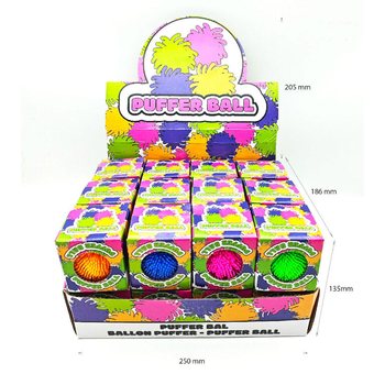Hediye Kutulu Puffer Topu - 6CM - Kutu ve Display İ&ccedil;inde (24 Adet)