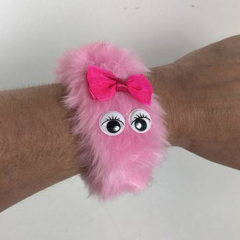 PELUŞ FUZZY SNAP BİLEKLİKLER / ŞIPŞAK (12 adet)