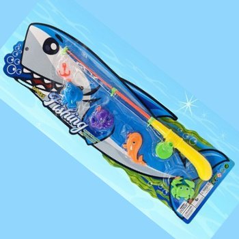 KART &Uuml;ZERİNDE MANYETİK BALIK TUTMA OYUNU - 16x53x3,5 Cm (12 Adet)