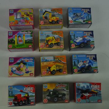 BRICKS İNŞAAT BLOKLARI - STAND İ&Ccedil;İNDE KARIŞIK SERİ (20 Adet)