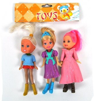 Torba İçinde 3 Mini Bebek (10'lu Paket)
