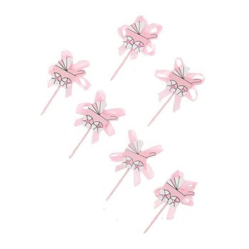 DOĞUM G&Uuml;N&Uuml; CUPCAKE S&Uuml;S&Uuml; - PEMBE BEBEK ARABASI (12 adet)