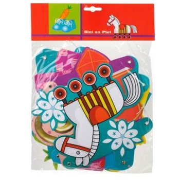 Sinterklaas ve Piet S&uuml;s Flaması - Uzunluk 1.5 M (12 Adet)