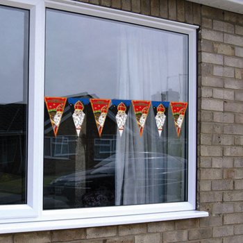 Sinterklaas Pencere Dekorasyon &Ccedil;ıkartmaları (12 Adet)