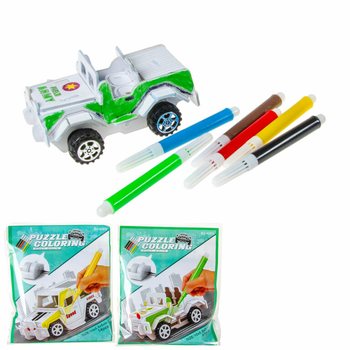 3D Puzzle Kendi Arabanı Yap ve Boya (12 adet)