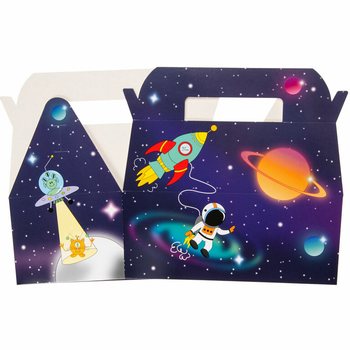 Uzay / Space Temalı &Ccedil;ocuk Men&uuml; Kutusu - 22,5 x 12 x 9,5 cm (24 Adet)
