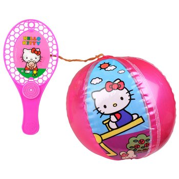 Hello Kitty Lastikli Raket ve Balon Seti (12 adet)