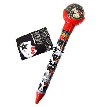 HELLO KITTY - 2'Sİ 1 ARADA T&Uuml;KENMEZ KALEM VE ZIPZIP TOP - KIRMIZI (24 adet)