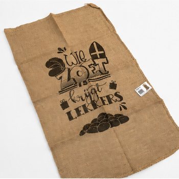 B&Uuml;Y&Uuml;K SINTERKLAAS J&Uuml;T &Ccedil;UVAL - BASKILI: WIE ZOET IS KRIJGT LEKKERS - Yakl. 60 x 100 cm (1 Adet)