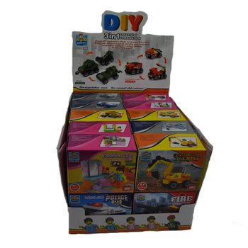 BRICKS İNŞAAT BLOKLARI - STAND İÇİNDE KARIŞIK SERİ (20 Adet)