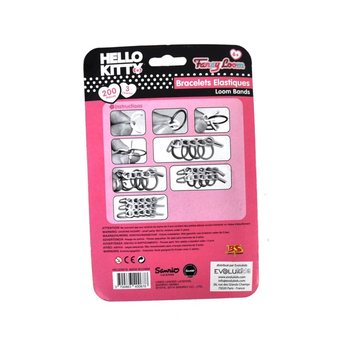 Hello Kitty Sallantılı Fig&uuml;rl&uuml; Lastik Toka / Bileklik Seti (12 Adet)