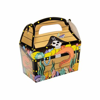Korsan Temalı İkram ve Hediye Kutusu 12x12.5x6 cm (12 Adet)