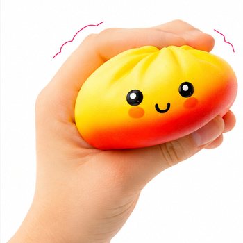 RAGE - LUCKY DUMPLINGS - Squishy Bun Dumplings B&Uuml;Y&Uuml;K Boy 8.5 x 8.5 x 4.8 cm - Teşhir Kutulu (12 Adet)