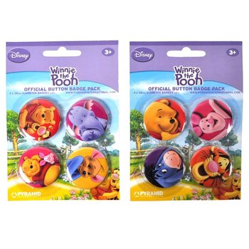 Disney Winnie the Pooh 4'l&uuml; Rozet Seti (24 Adet)