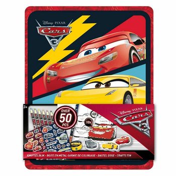 DISNEY CARS 3D Metal Kutulu Tasarım ve Boyama Seti (12 adet)