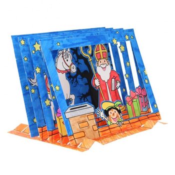 Sinterklaas / Noel Baba Temalı 3D Pencere Kartı Yapım Seti (12 adet)