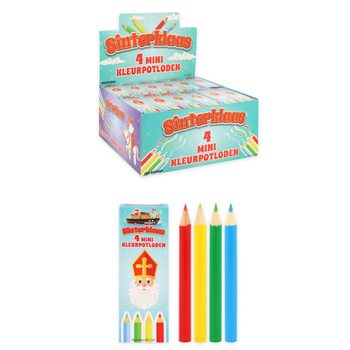 Sinterklaas (Aziz Nikola) Boya Kalemi 4'l&uuml; Set Standda (120 Adet)