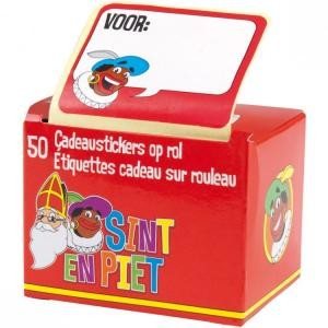 RULODA 50 ADET SINTERKLAAS HEDİYE ETİKETİ (10'lu Paket)