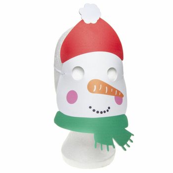Yılbaşı K&ouml;p&uuml;k Maske Karışımı - Noel Baba, Geyik ve Kardan Adam (48 adet)