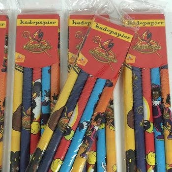 5 Par&ccedil;alı 'De Club van Sinterklaas' Hediye Paketleme Kağıdı