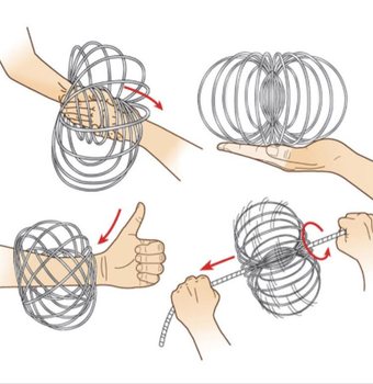 Sihirli Halkalar / Flow Rings - Kinetik 3D Sihirli Halka - &Ccedil;OK RENKLİ | KARTTA (12 Adet)