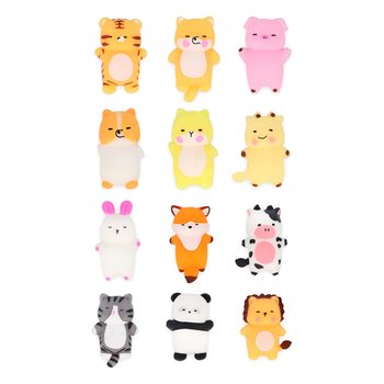 Sürpriz Kutusu Squishy Yumuşak Oyuncak Hayvan Karışımı - Standlı - (96 Adet)
